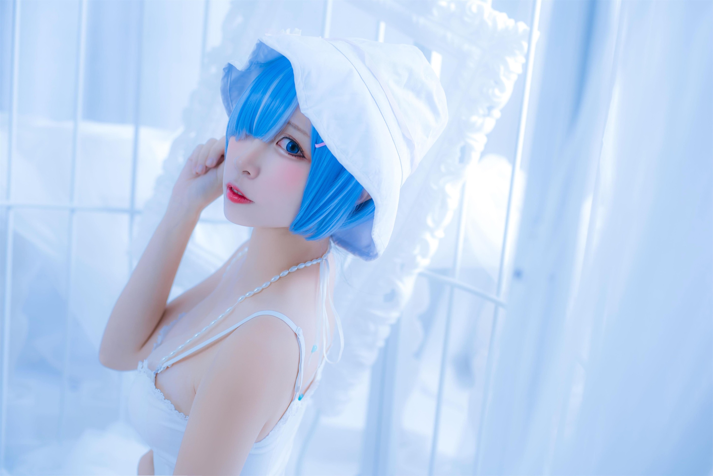 图片[1]-二佐Nisa – NO.032 二佐 蕾姆2号本 雷姆白裙 [27P]-XikXak